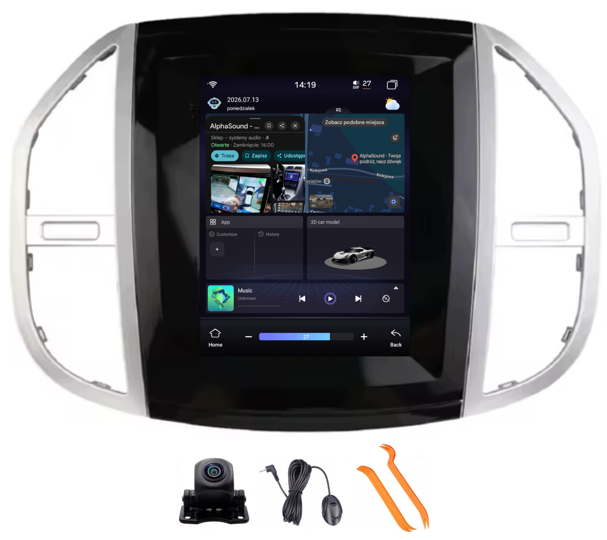 Radio Android Navigace Mercedes Vito W447 14-22 8/256GB Lte 4G CarPlay Gps