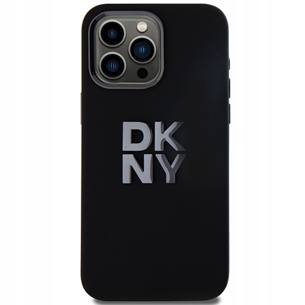 Etui Dkny Liquid Silicone Metal Logo na iPhone 15 Pro czarne Dkny