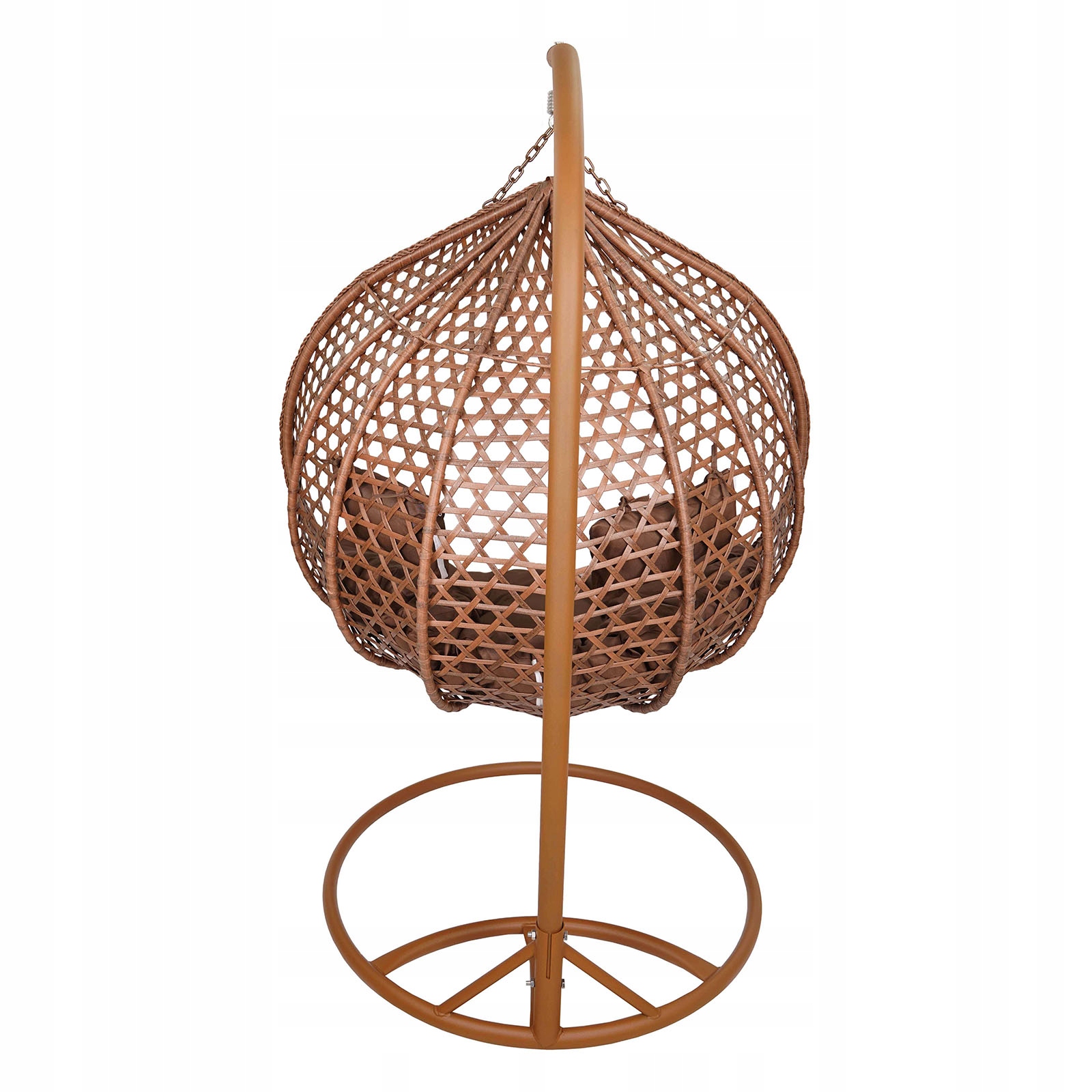 FOTEL WISZĄCY PODWÓJNY DWUOSOBOWY OGRODOWY BRĄZOWY BRĄZ ARUBA Producent Meble Moskała