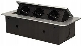 Zásuvka Schovaná Do Desky S Trojitou Zásuvkou