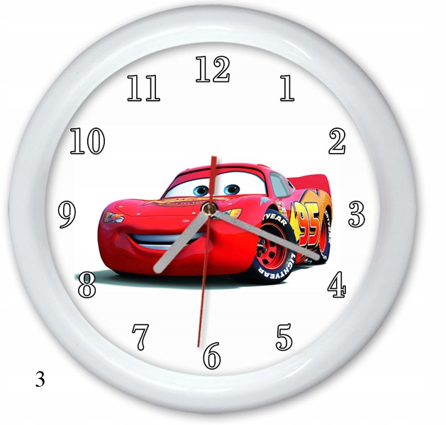 ZEGAR ŚCIENNY PL AUTA AUTKA CARS CAR dla dzieci PL EAN (GTIN) 6091623829882