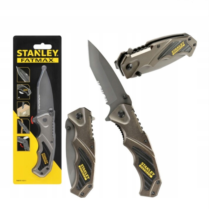 Nóż składany metalowy taktyczny myśliwski Stanley Fatmax FMHT0-10311