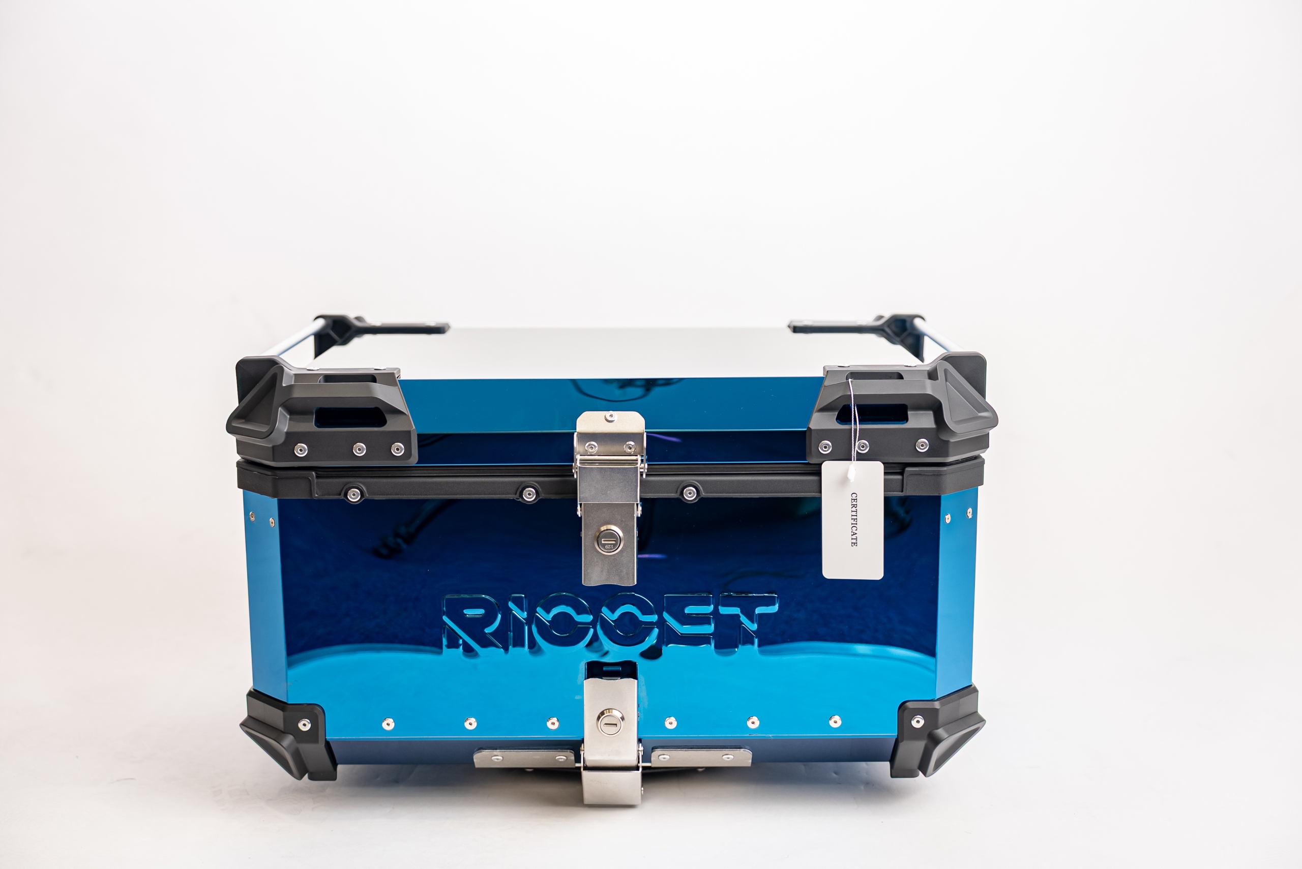 KUFER CENTRALNY MOTOCYKLOWY 65L NIEBIESKI RICCET