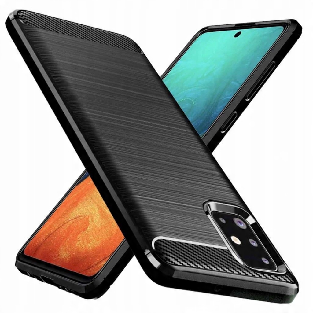 

Pancerne Etui Karbon + Szkło do Samsung Galaxy A71