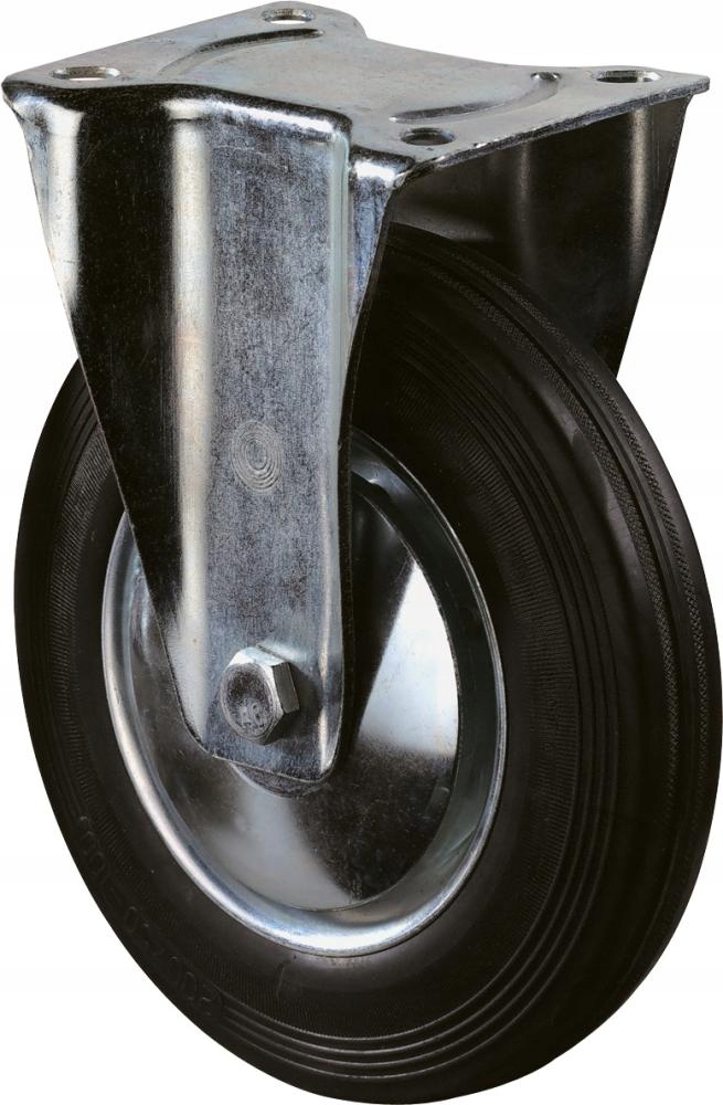

Koło kółko obrotowe stałe gumowe wózka 100mm 70kg