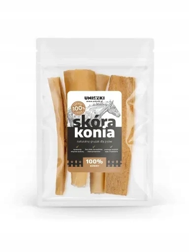 5 x Uniszki Koňská kůže tvrdé kousátko pamlsek na kousání pro psa 100 g