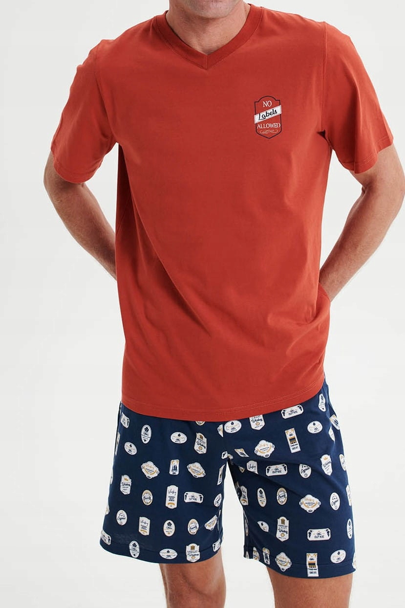 Pánské bavlněné pyžamo Vamp 19677 [Velikost: 2XL]