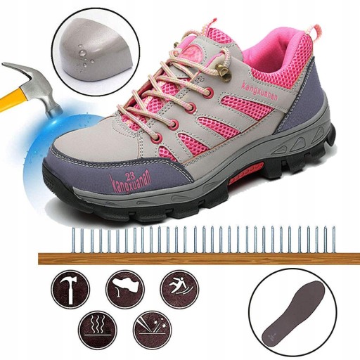 BUTY ROBOCZE Oddychający Z PODNOSKIEM LEKKIE 35-40 Marka inna