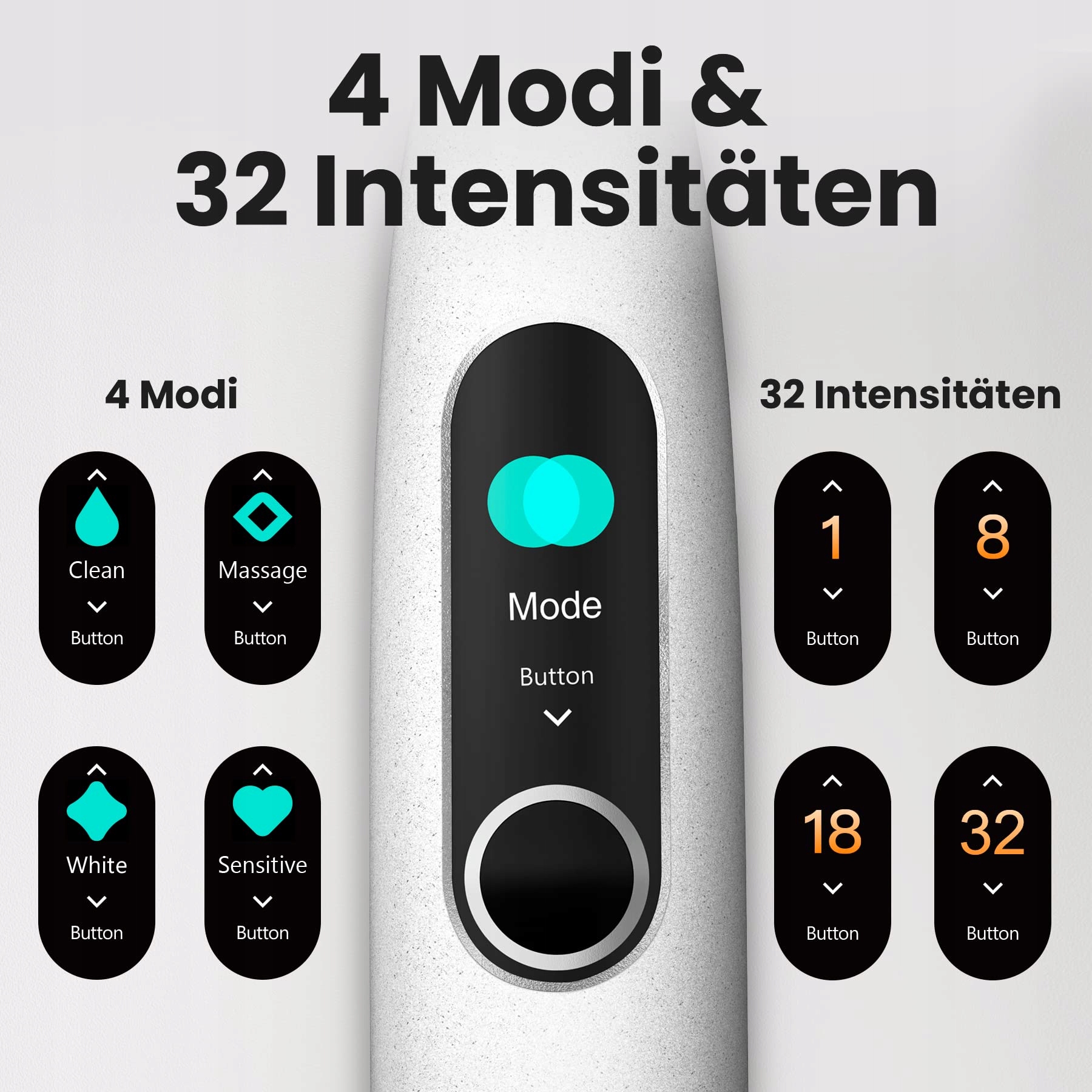 OCLEAN X Pro Elite Szczoteczka Soniczna 6 Głowic Etui Aplikacja Szara — miniatura 5