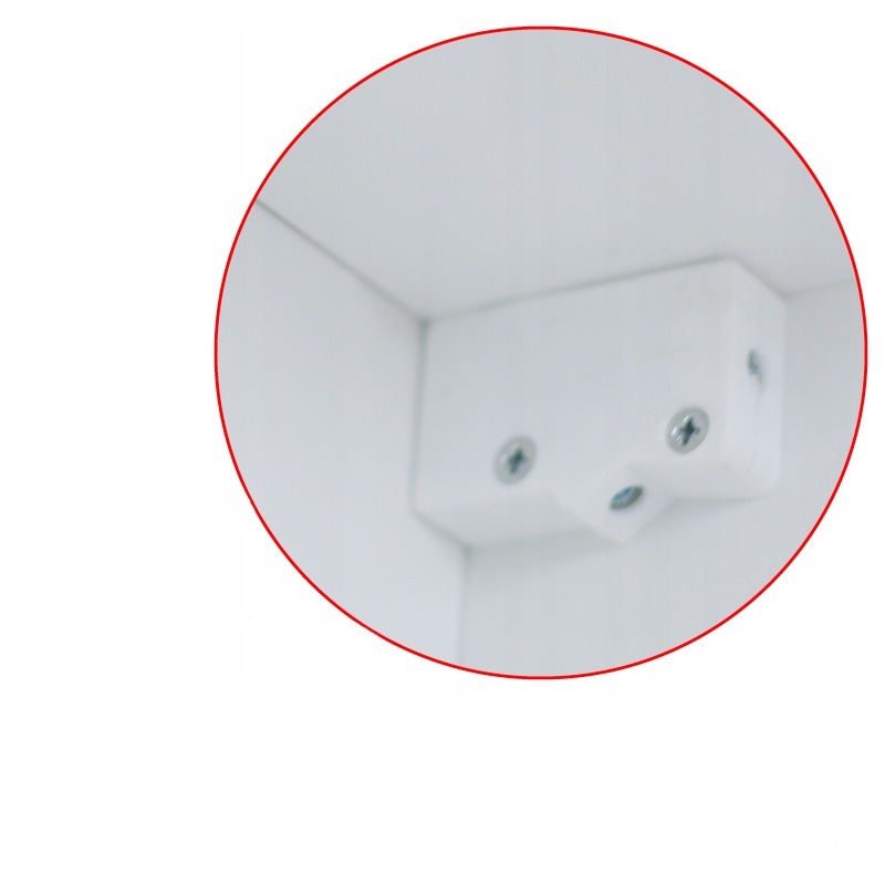 Łazienkowa, biała szafka 50cm, z lustrem Głębokość mebla 14 cm