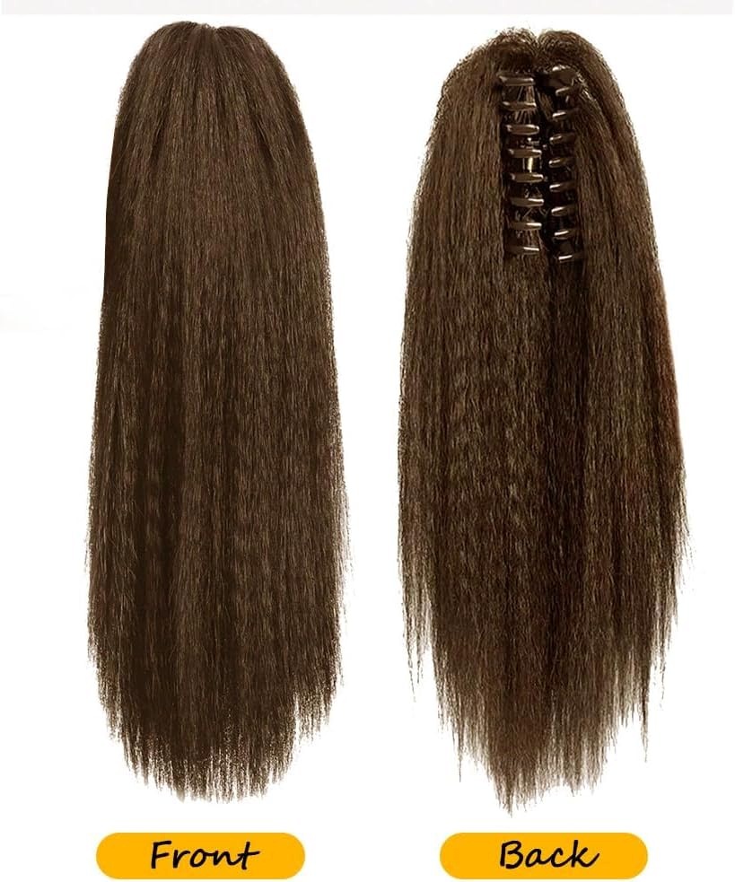 Prodlužování Vlasů Culík Clip-on 30 CM Světle Hnědý