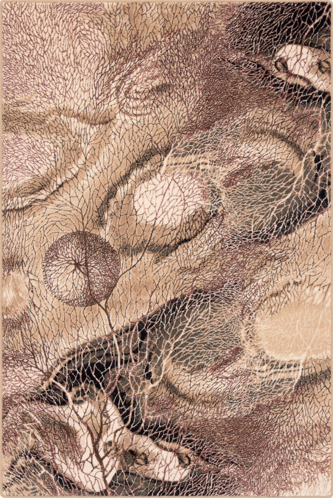 Dywan 133x133 cm beżowy do salonu 100% wełna gęsty kwadratowy Agnella