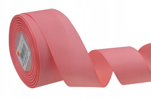 Wstążka rypsowa taśma 3,8 cm/25y Różowy