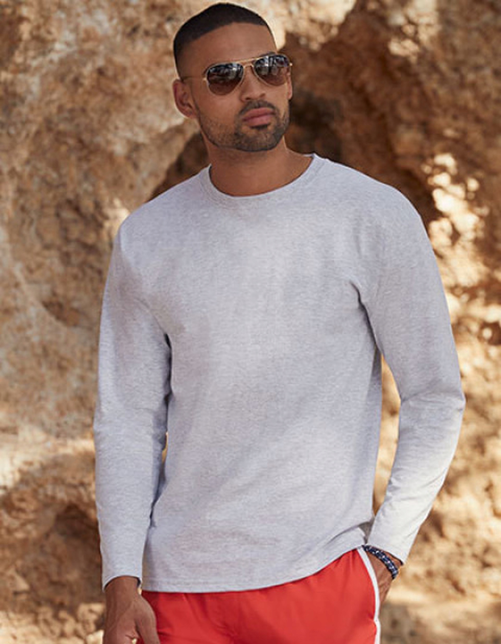 Koszulka Fruit of the Loom długi rękaw Niebies XXL Waga produktu z opakowaniem jednostkowym 0.2 kg