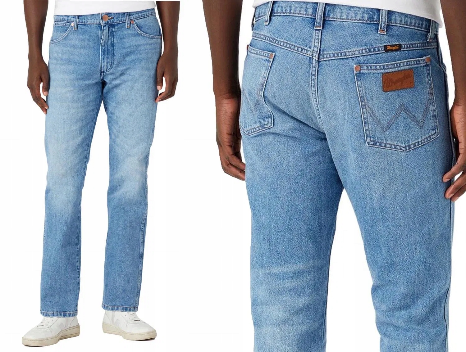 Wrangler Kalhoty Jeans Greensboro 803 Modrá W46 L34