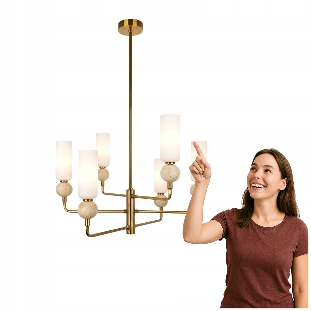 Lustr Santos PND-95331-6-BRSS Italux