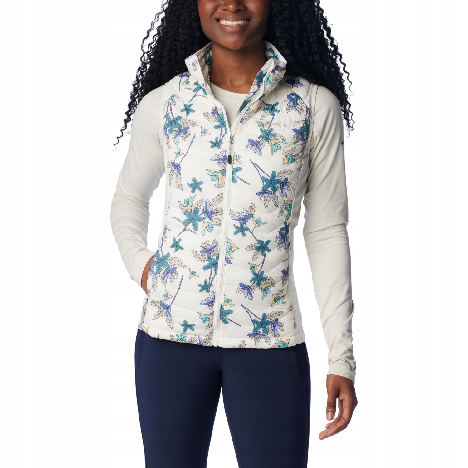 Dámská nylonová Vesta Columbia Powder Pass [s] bílá