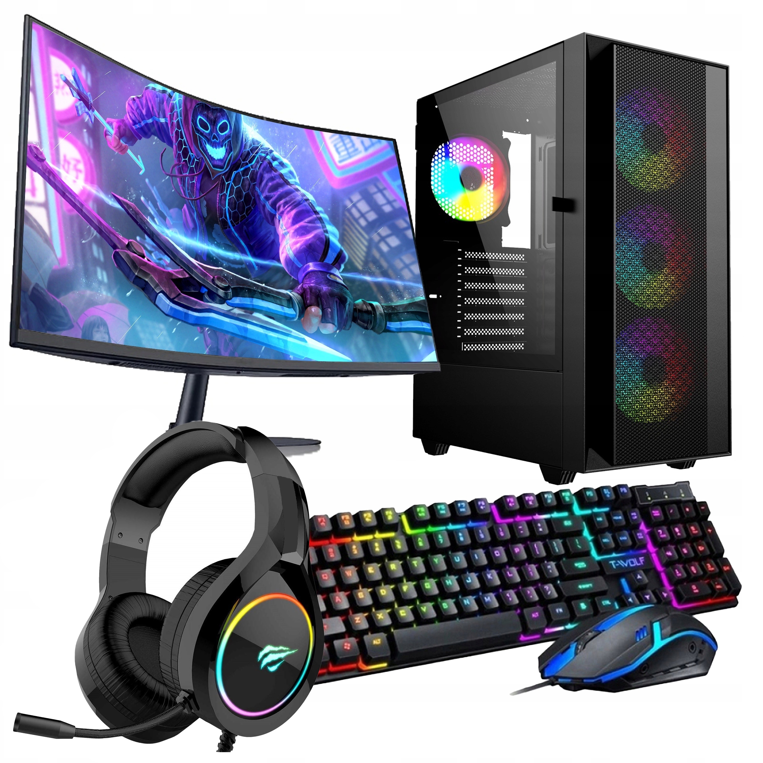ZESTAW DO GIER I7 RTX 4060 32GB DDR4 1000SSD WIN10
