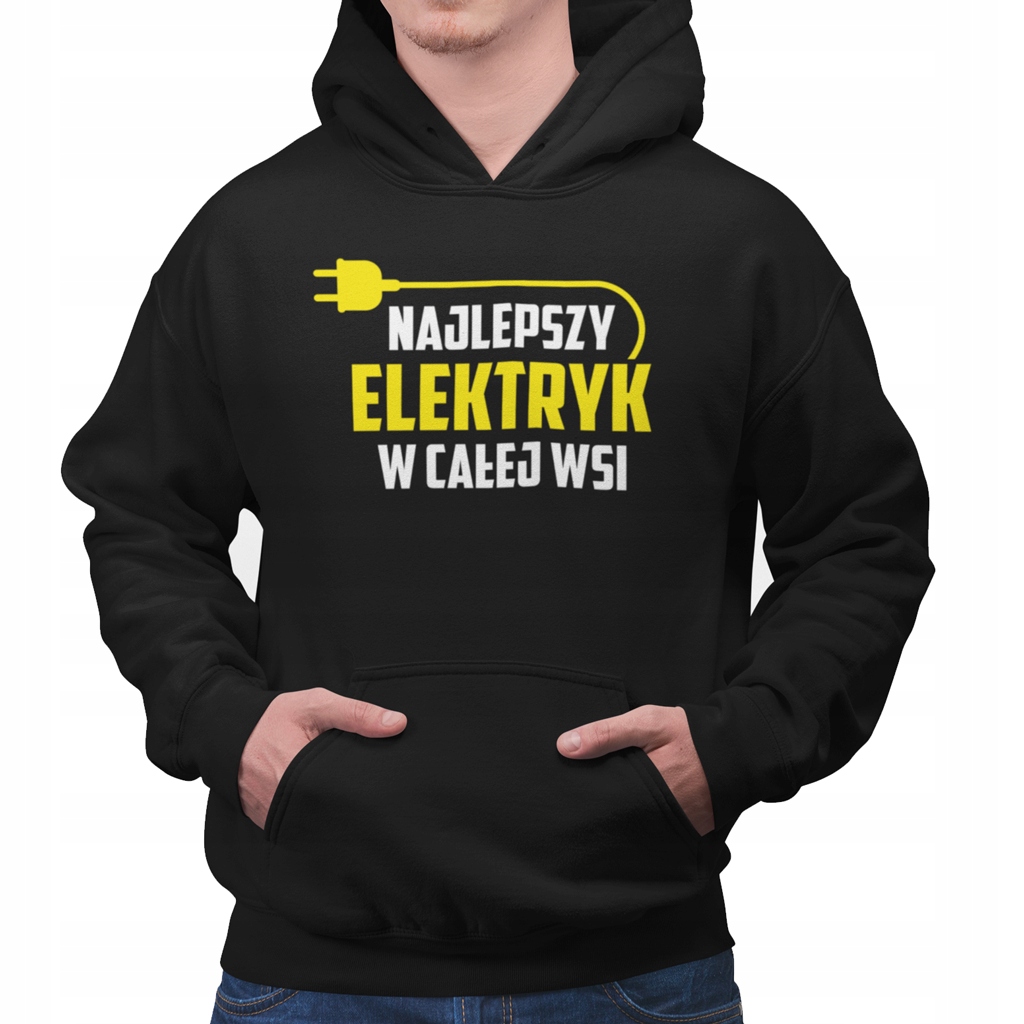 

Bluza z zabawnym nadrukiem dla elektryka