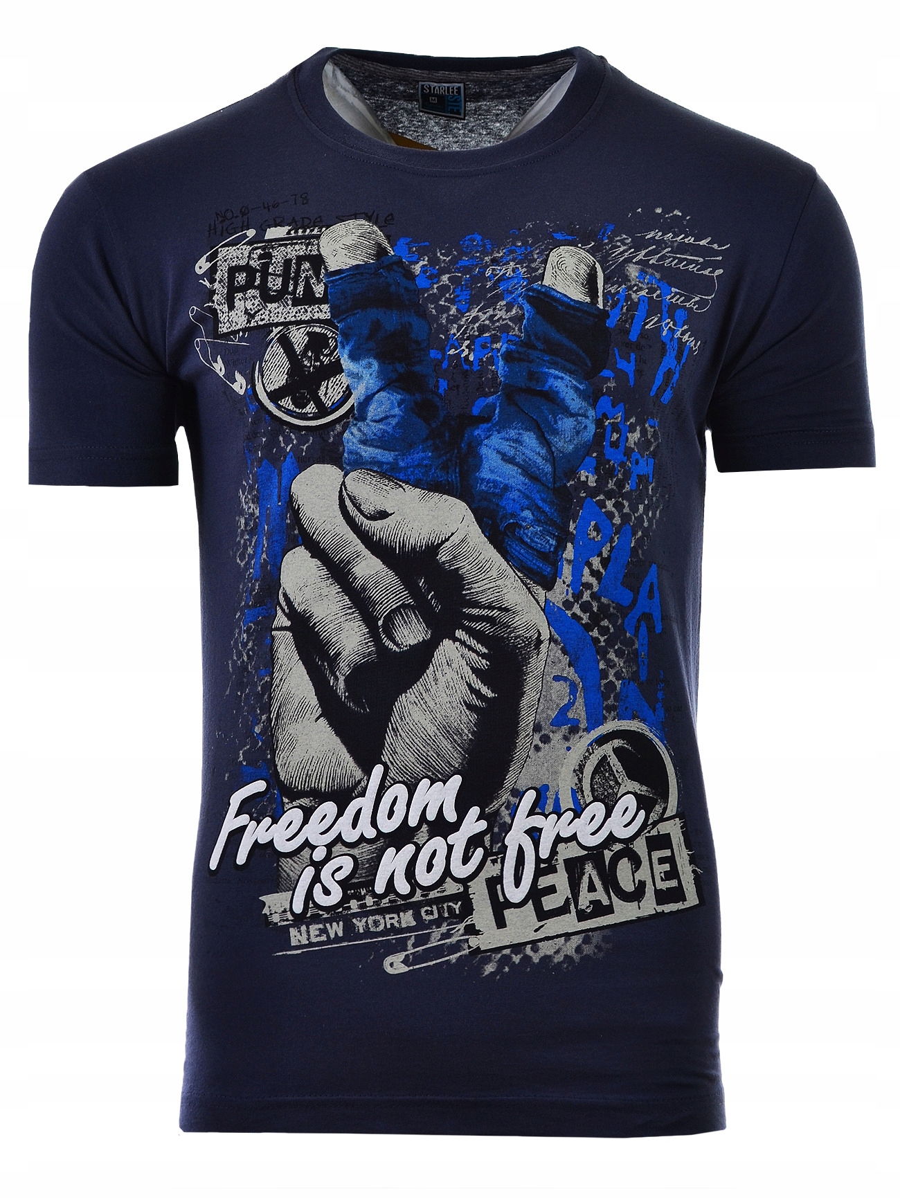

L Koszulka T-shirt Peace Grafitowa