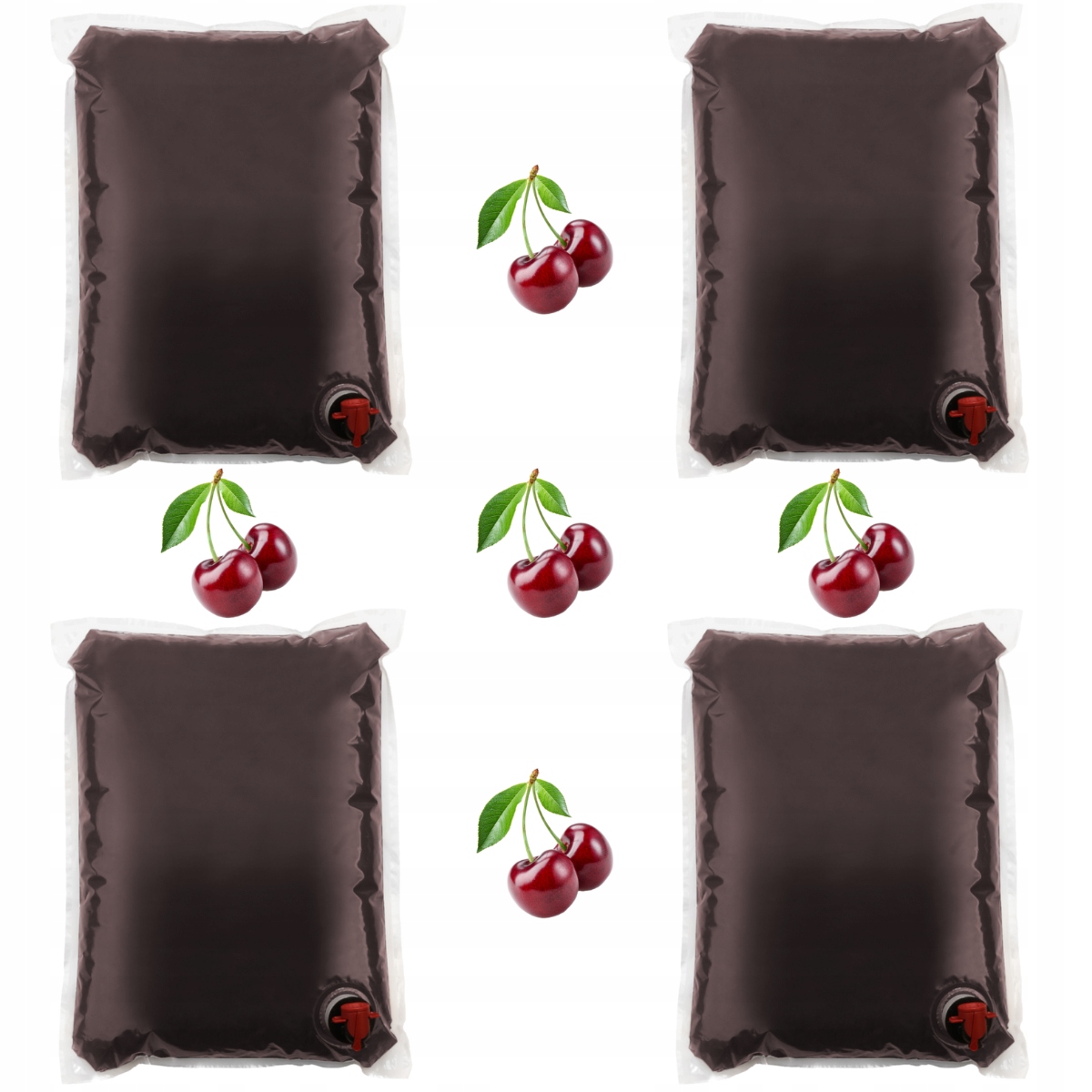 sok wiśnia wiśniowy 100% 4x5L