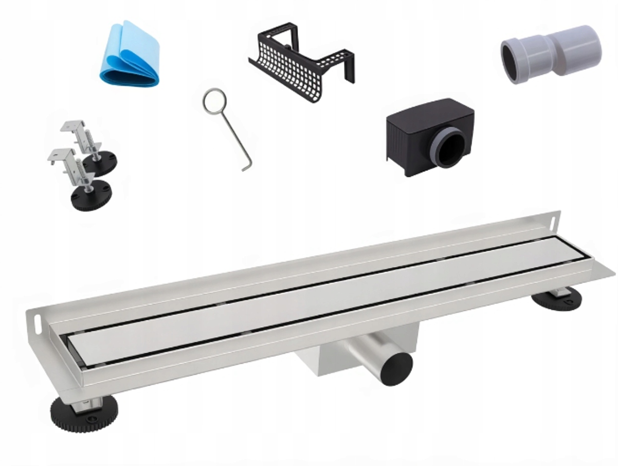 Odpływ liniowy Przyścienny Aveeo Deen 70 cm Chrom