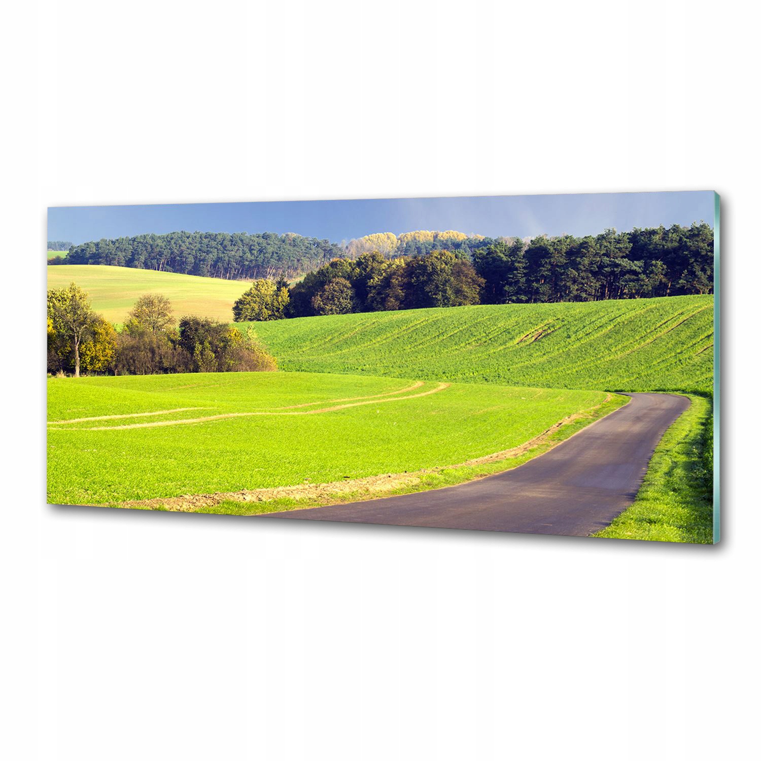 Panel dekor sklo Poľná cesta 125x50 cm Lepidlo