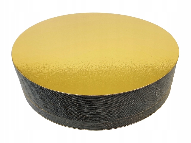 zlatý dortový podklad o tloušťce 1,5 mm, průměr 32 cm, 100 Ks 92-89