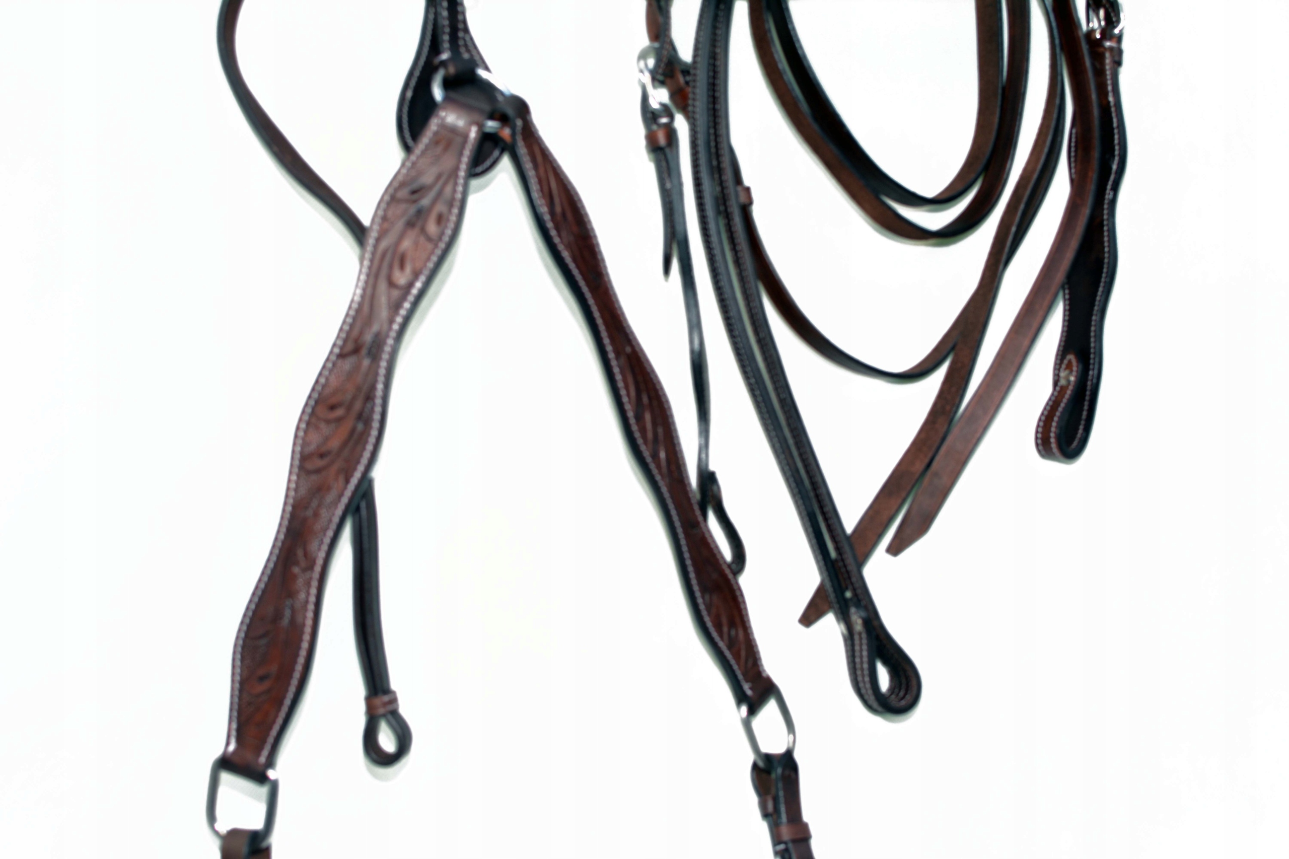 OGŁOWIE WESTERN Z USA+ WODZE+NAPIERŚNIK ROZ. Full Marka bez marki