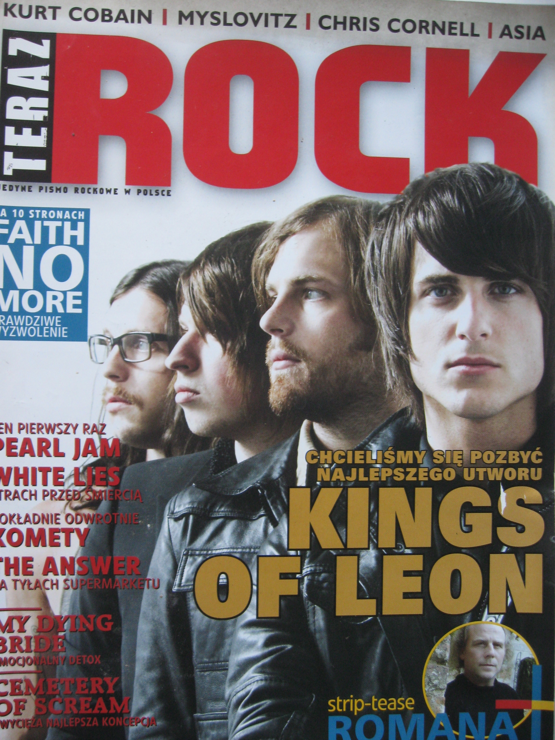 TERAZ ROCK Faith No More, Kings Of Leon, Curt Cobain, Myslovitz - 4/2009