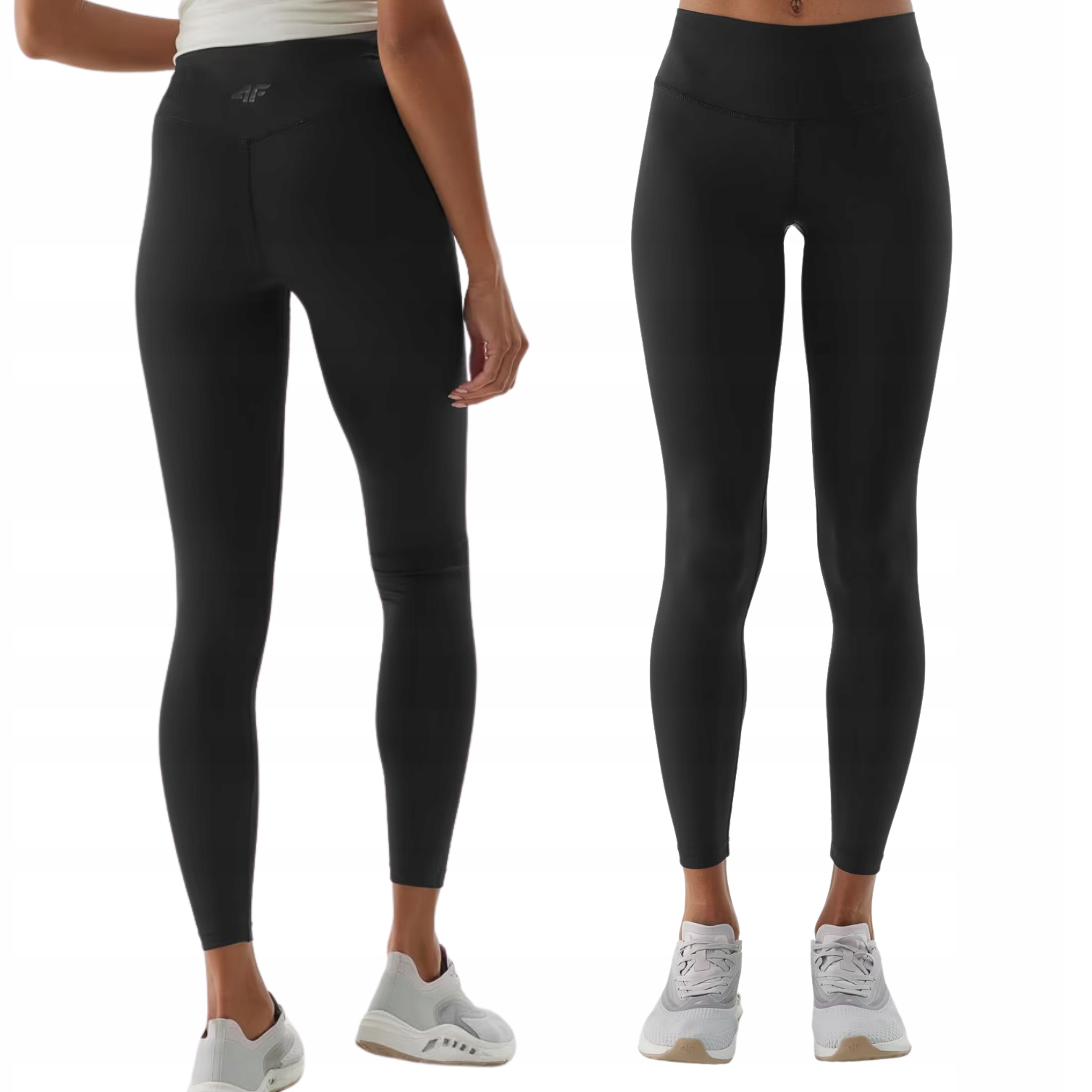 Legginsy 4F Damskie Treningowe Wysoki Stan Sportowe Szybkoschnące r. Xs
