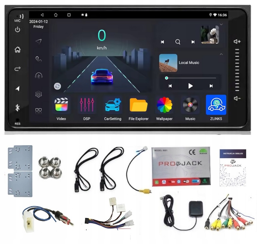 Rádio Gps Toyota RAV4 Corolla Yaris Avensis Verso 4/64GB Carplay Usb Wifi