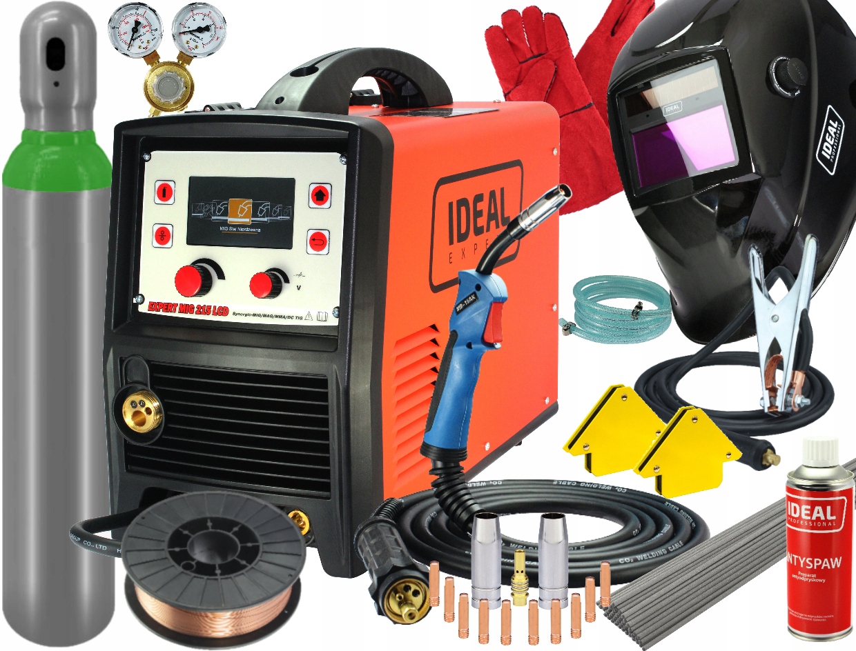 

Migomat Expert Mig 215 LCD Mig/mma/tig Zestaw