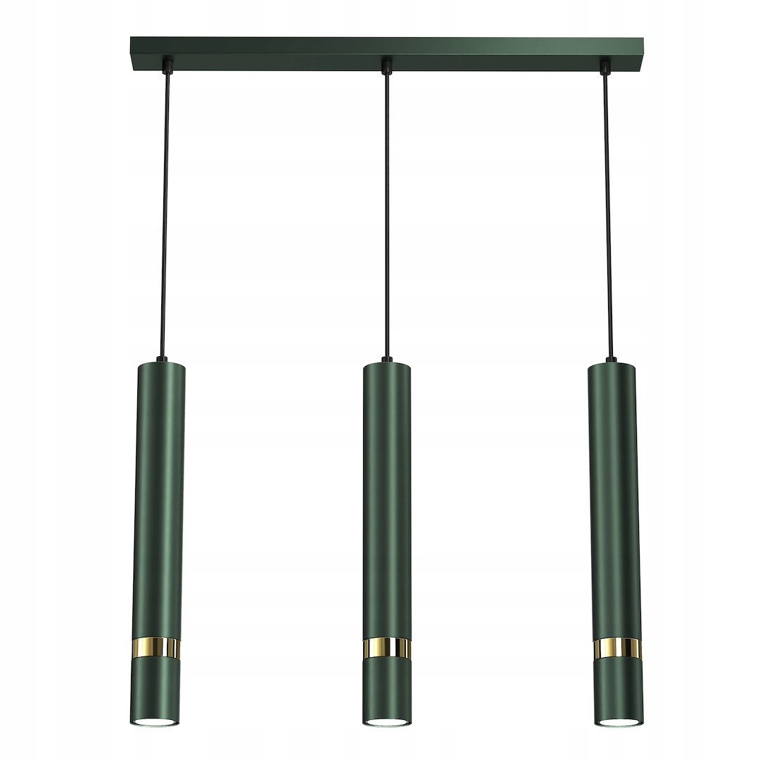 MiLAGRO Závesná lampa Joker Green/Gold 3Xgu10 Stropný luster Osvetlenie
