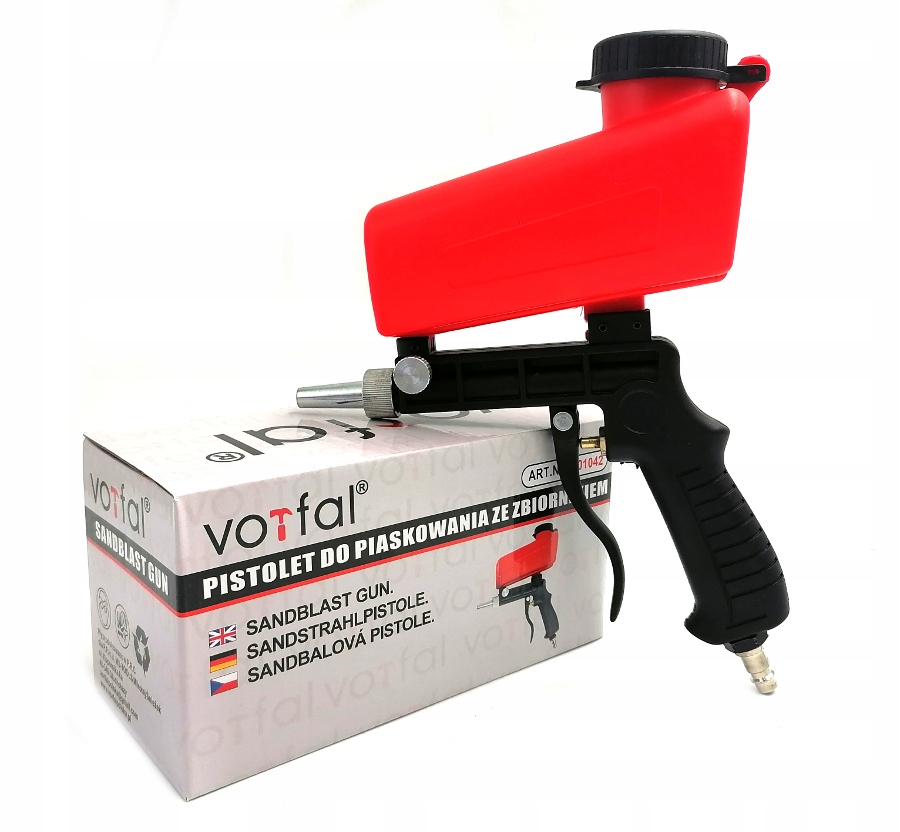 PISTOLET DO PIASKOWANIA SCIERNIWO 25 kg PIASEK WAZ Brand Fixem