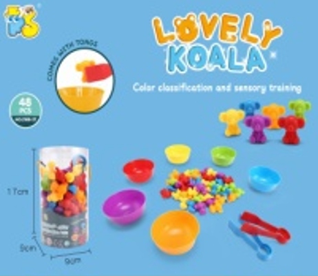 ZESTAW DO NAUKI LICZENIA I KOLORÓW GRA MONTESSORI MISIE KOALA Marka inna