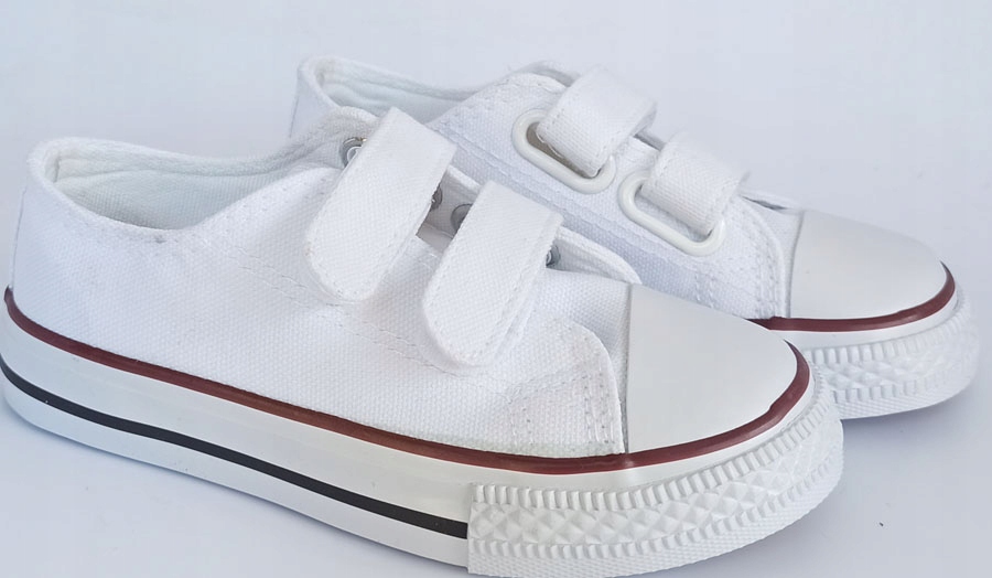 Krótkie trampki na rzepy r29 białe P8-134 Rozmiar (new) 29