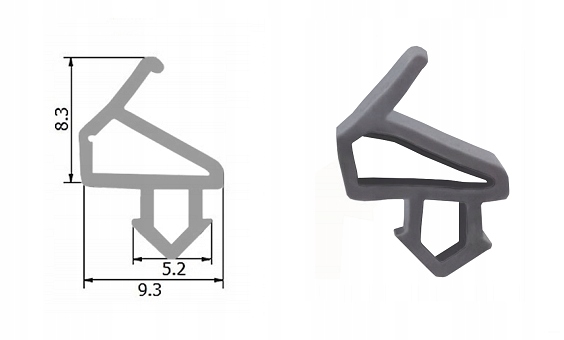 Uszczelki uszczelka do okien PCV okienne KG-22A Kod producenta KG-22 A