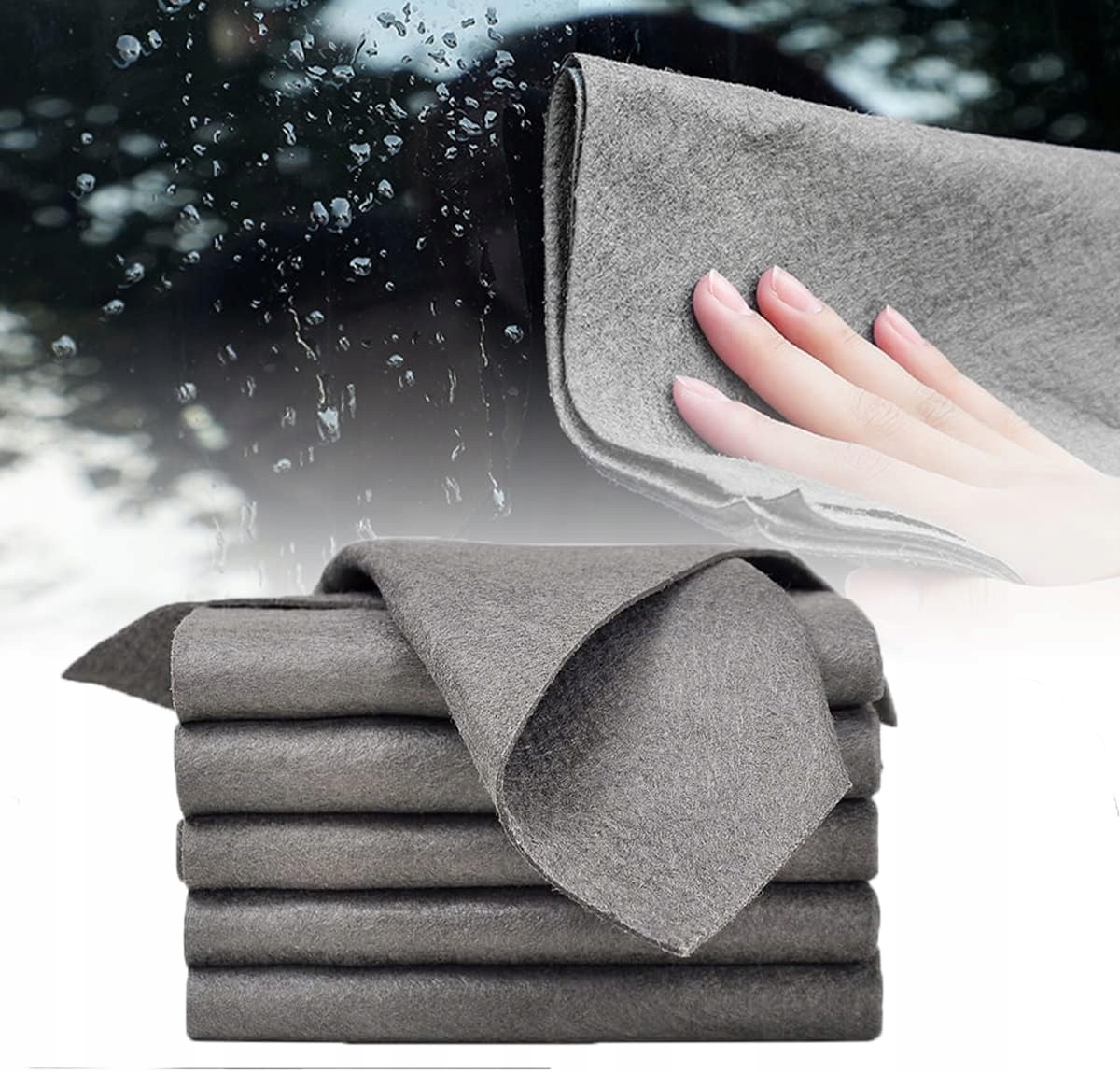 Levně 5 X Magické Utěrky 30X40 Hadříky Na Okna Bez Šmouh, Savé