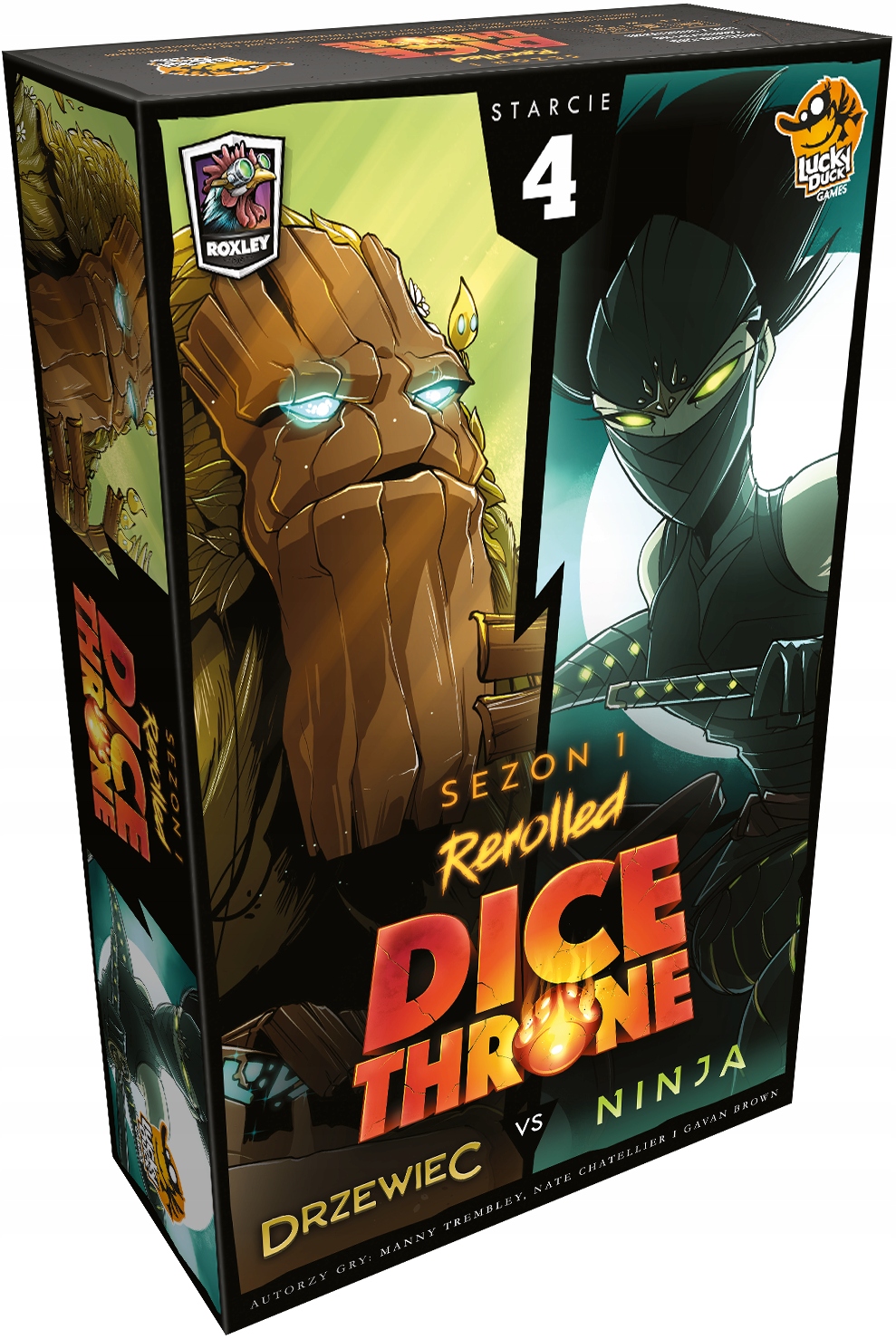 Gra planszowa Kościana Dice Throne Starcie 4 Drzewiec vs. Ninja Fantasy