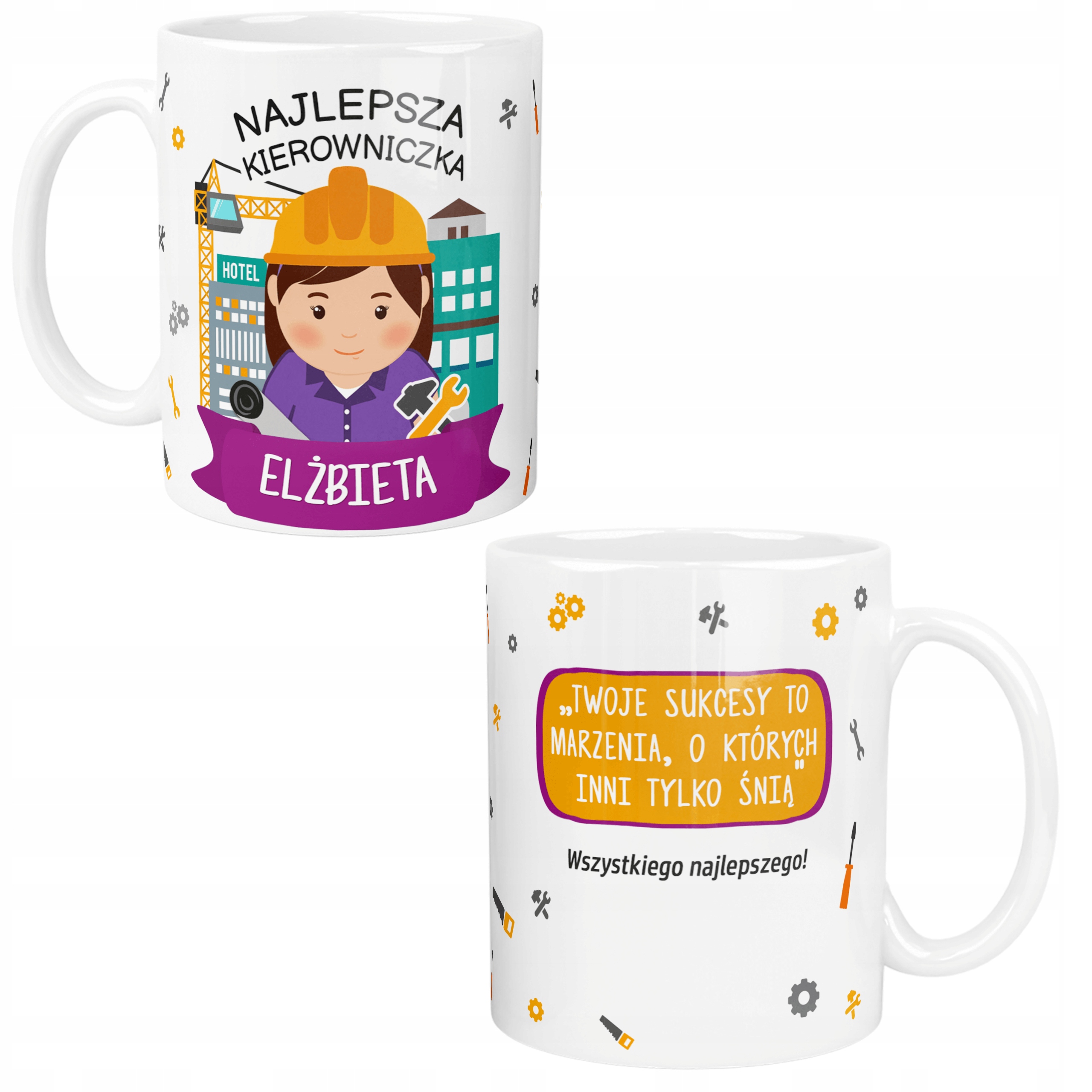 

Personalizowany Kubek Najlepsza Kierownicza Budowy