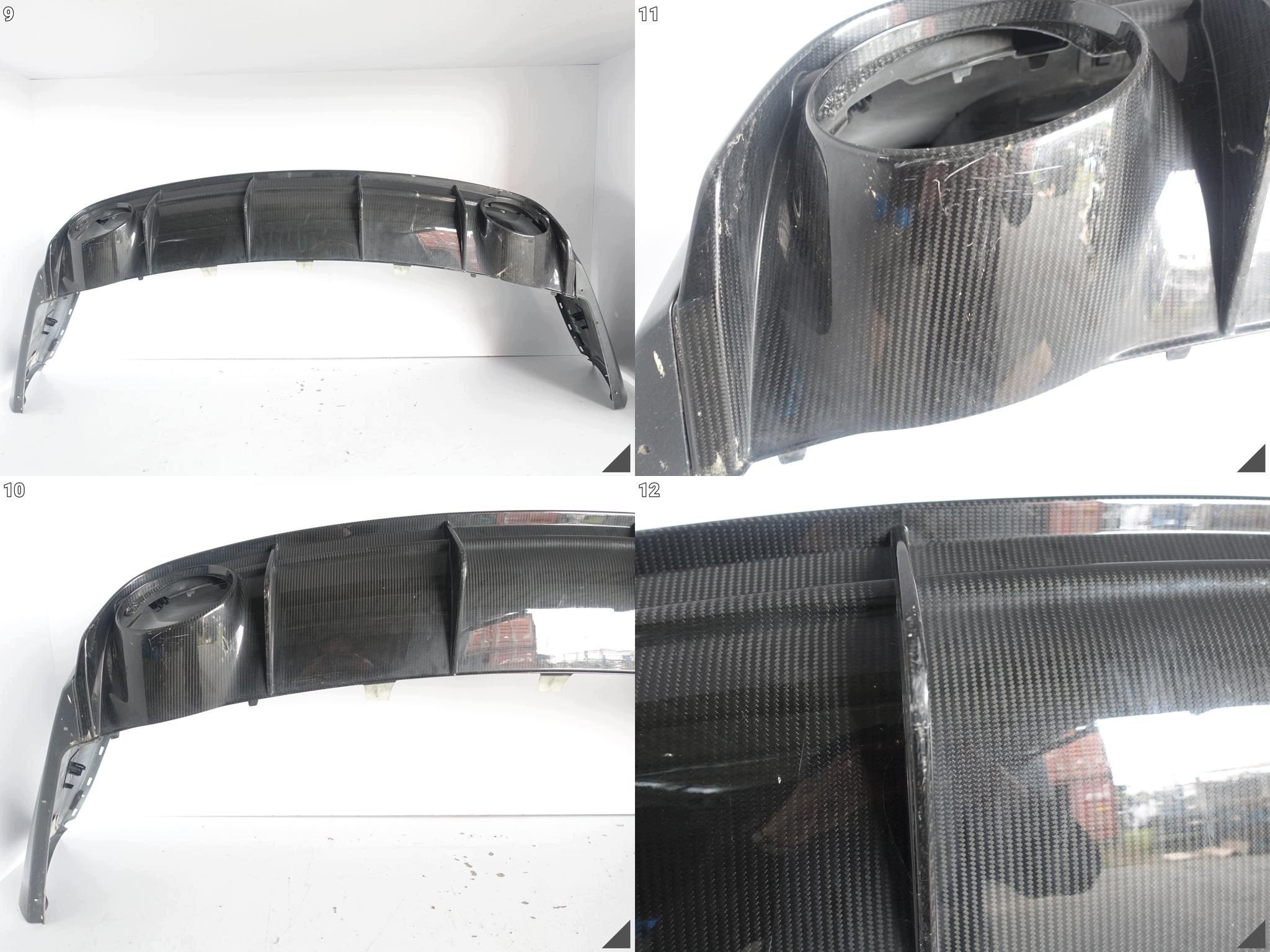 AUDI RS6 4G9 C7 LIFT 14-18 KOMBI/AVANT bumper rear part+SPOILER diffuser *CARBON*