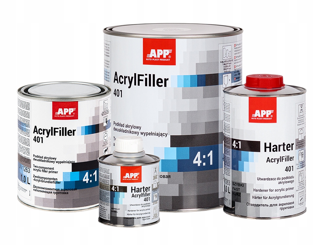APP AcrylFiller 401 4:1 грунтовка белая 5,0 л
