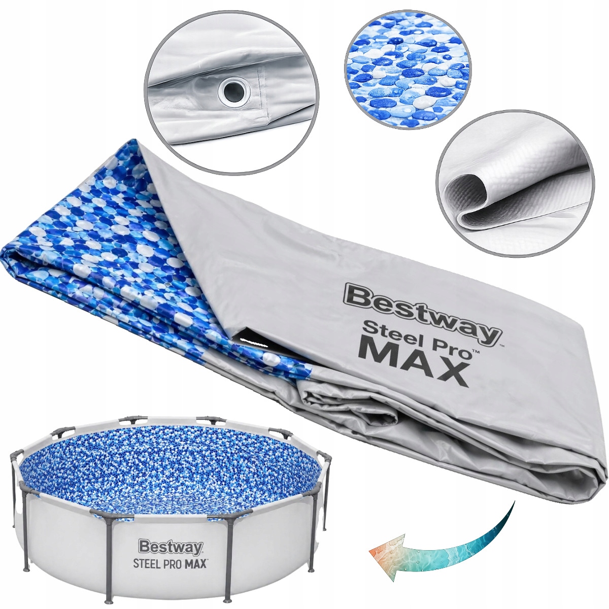 Bazénová vložka do roštového bazéna Bestway Steel Pro Max 305 x 76 cm