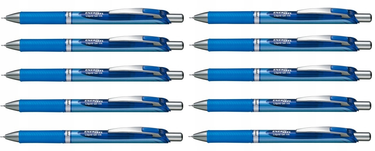 Cienkopis długopis kulkowy Pentel EnerGel BLN75 niebieski x 10 szt
