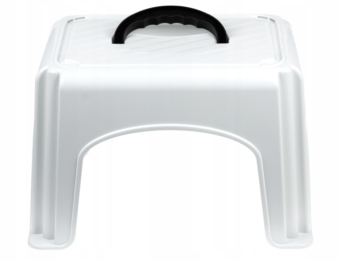 Taboret Stołek z rączką BIAŁY 24 cm