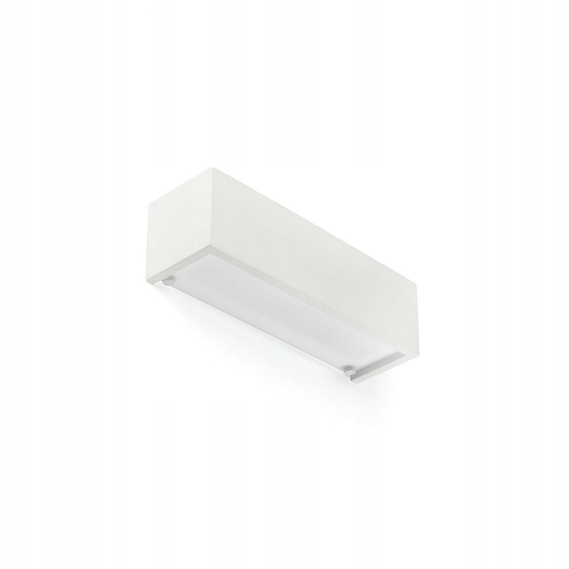 Faro Milo 280 biele nástenné svietidlo, sadra, opálový difúzor, E14, IP20
