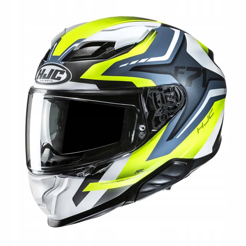 Integrálna motocyklová prilba Hjc F71 Fes Yellow/Blue S