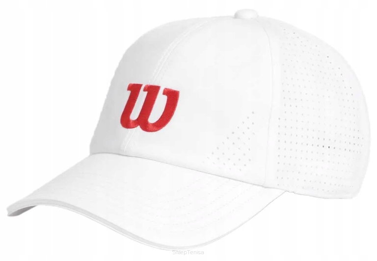 Czapka tenisowa Wilson Active Perforated Cap biała