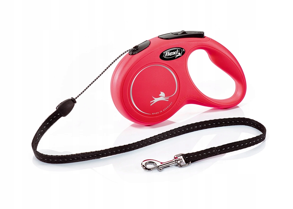 Levně Flexi New Classic S šňůra 5 m/12 kg červená
